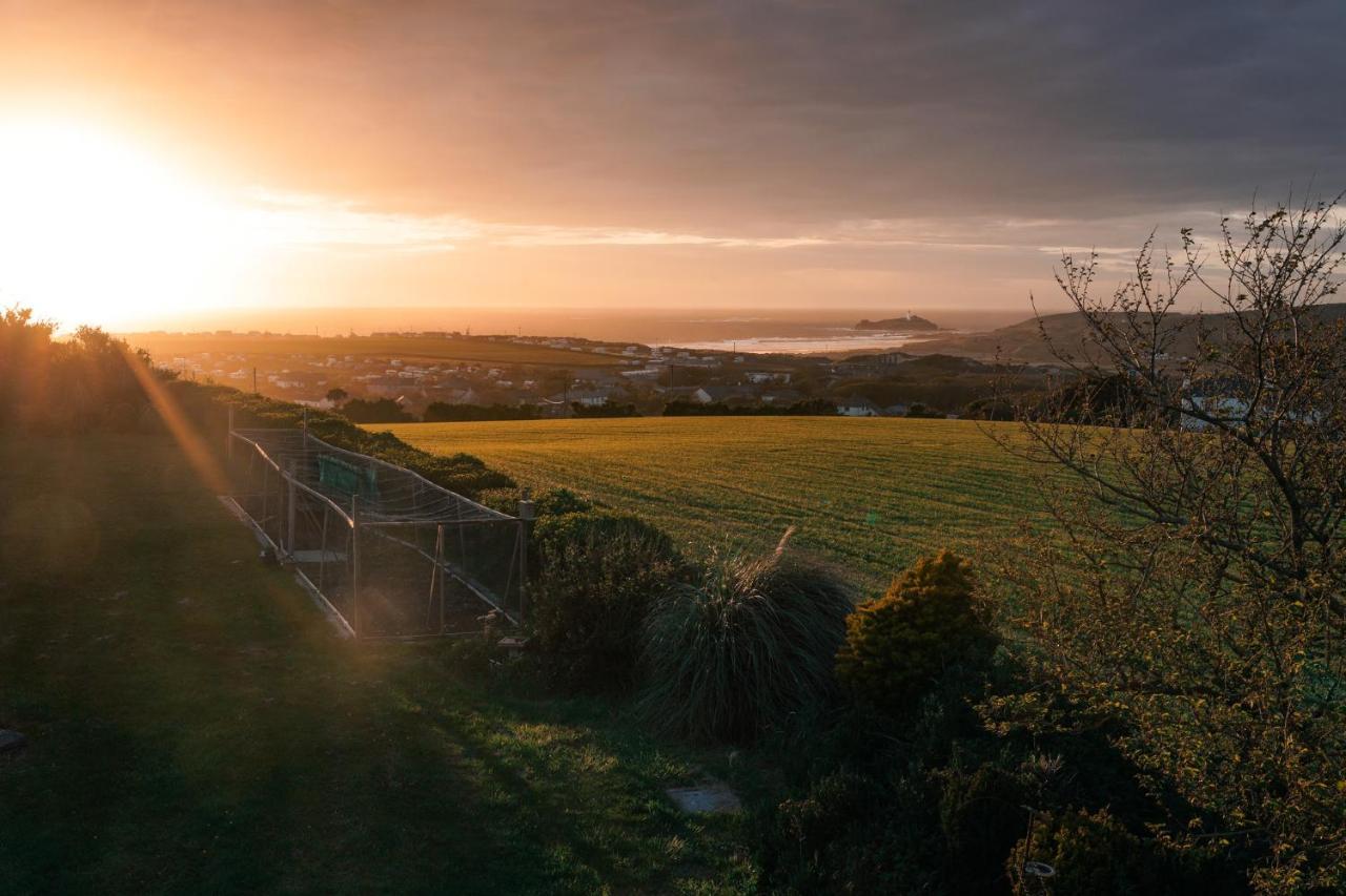 Spacious Sea-View Apt. Overlooking St Ives Bay Gwithian Luaran gambar