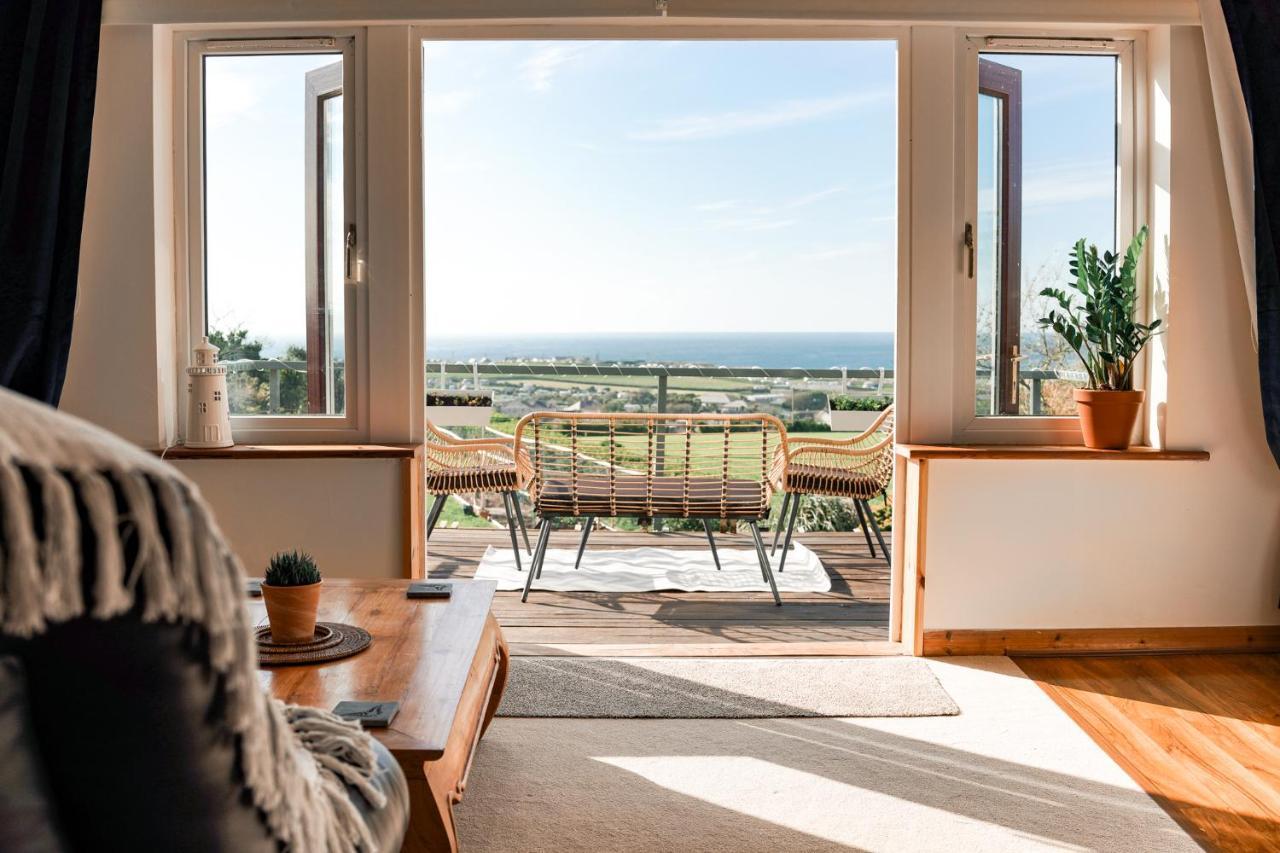 Spacious Sea-View Apt. Overlooking St Ives Bay Gwithian Luaran gambar
